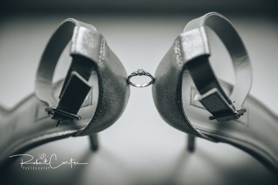 Robert Carter Barnsley Wedding Photographer Ring and shoes