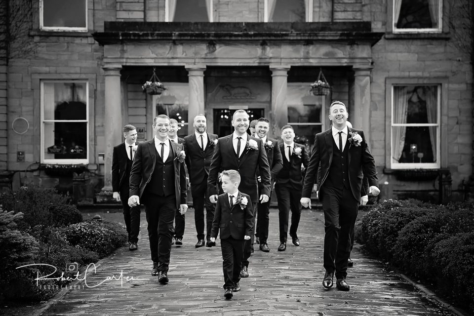 Robert Carter Barnsley Wedding Photography Groom and groomsmen