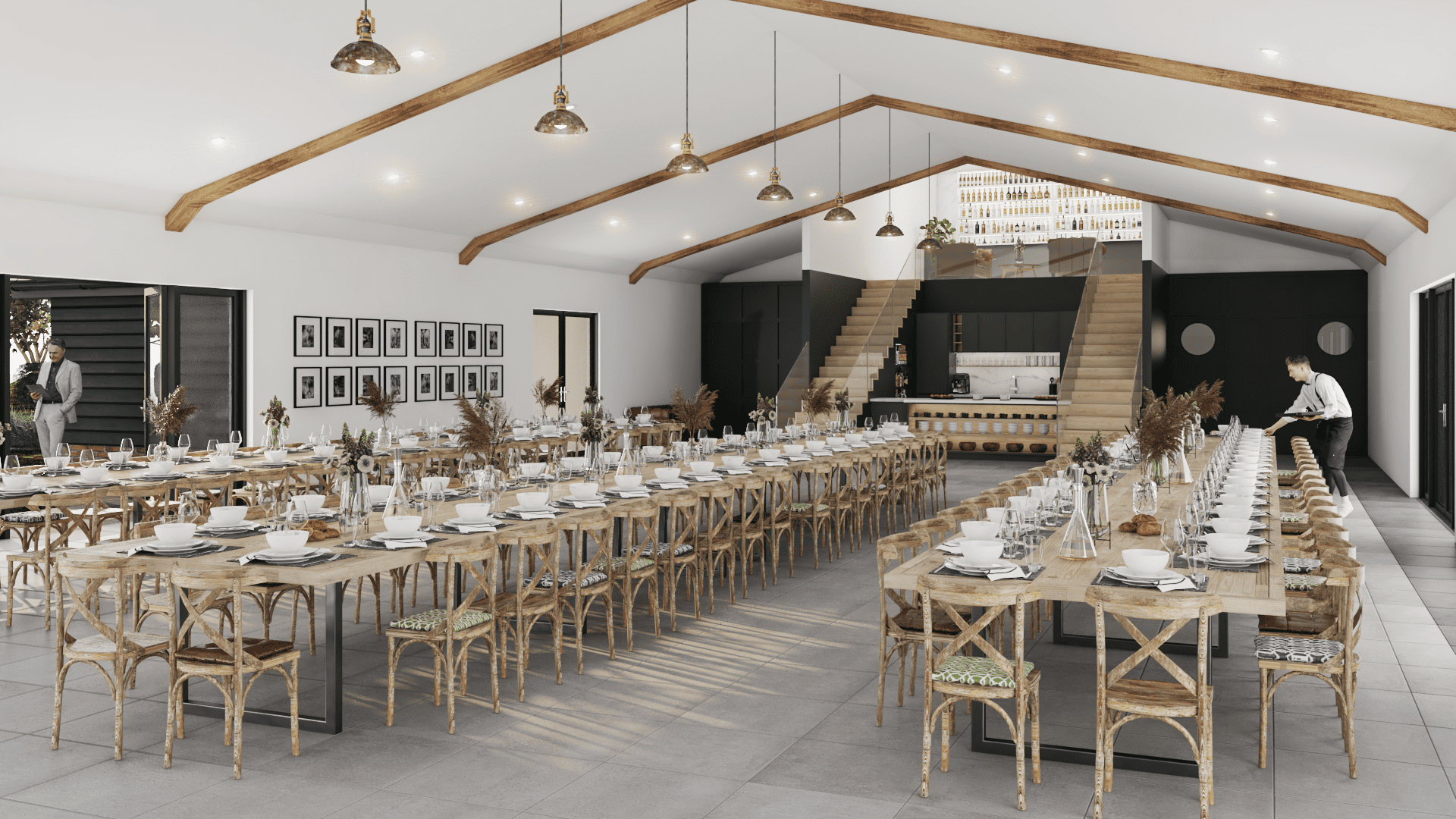 The new banqueting barn