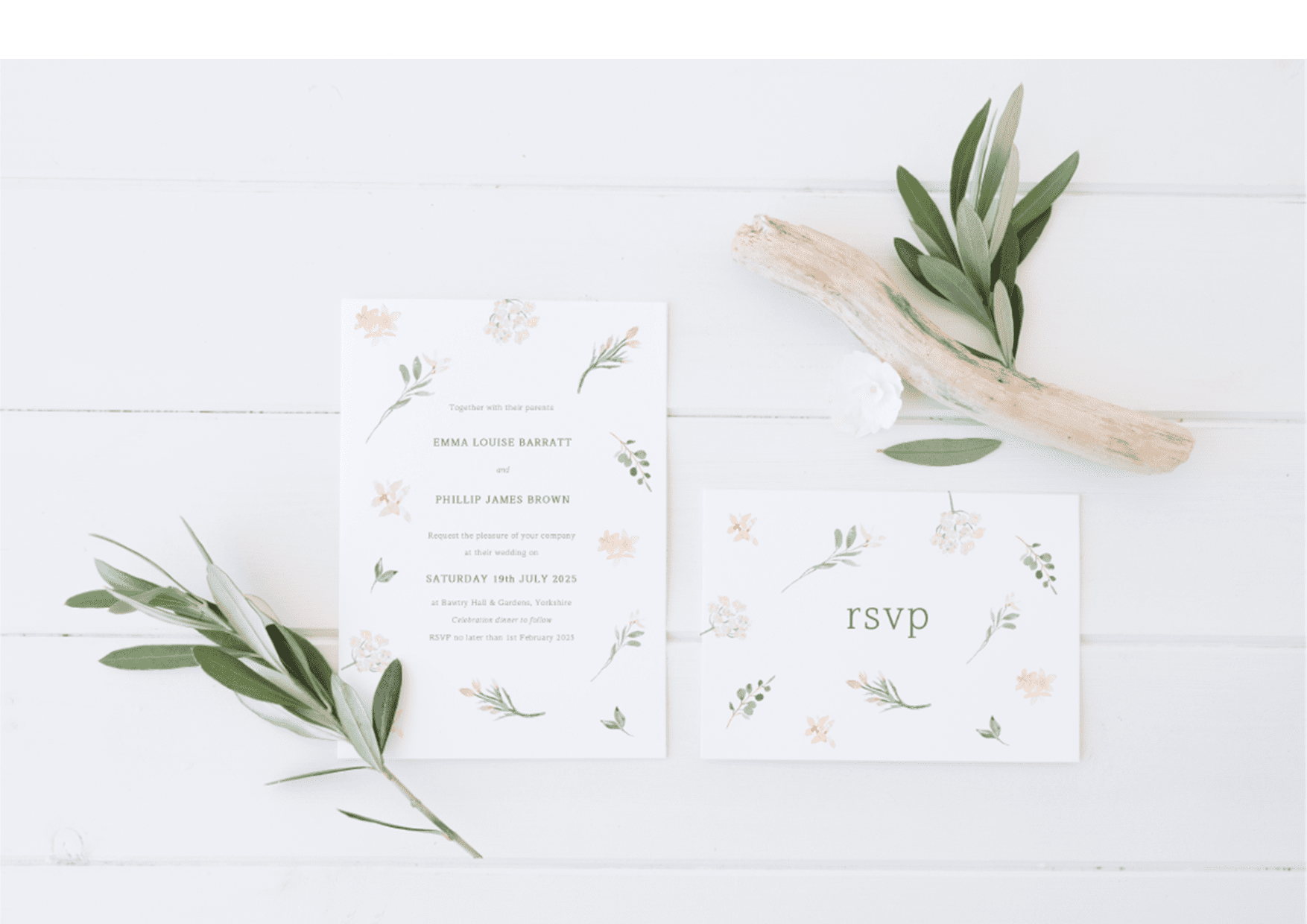 Peony Print Room Wedding Stationery listed on Tie The Knot Wedding Directory
