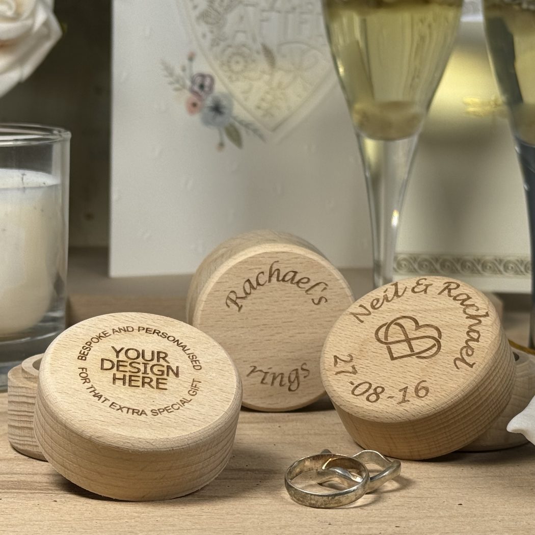 Personalised ring boxes