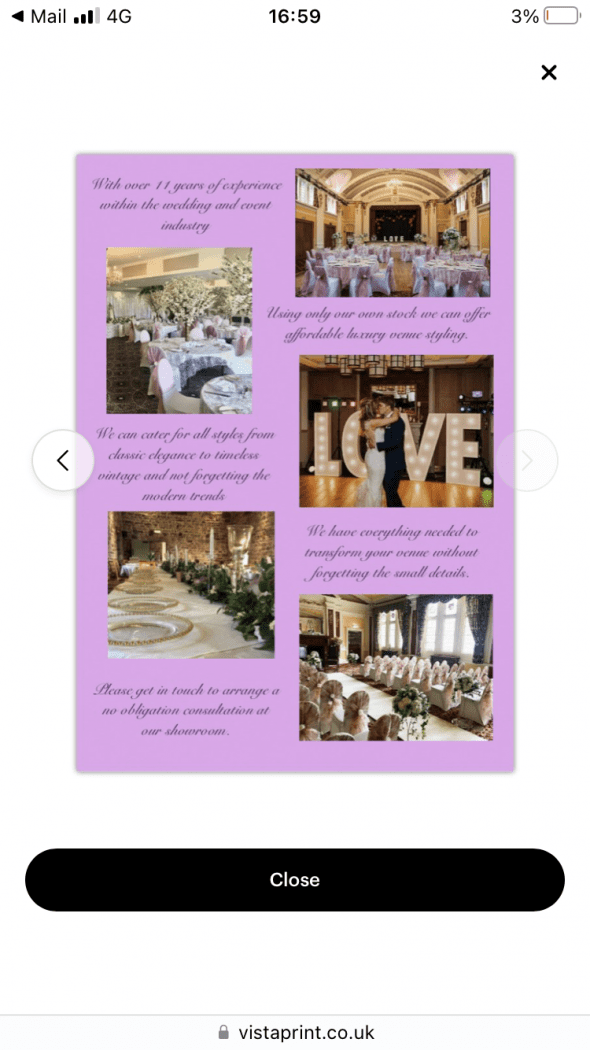 Sians Special Occasions on Tie The Knot Wedding Directory