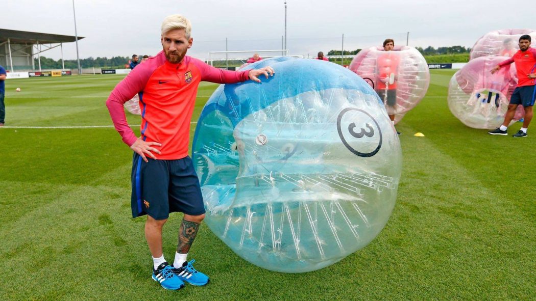 Leo Messi Bubble Football - Red Cactus Events