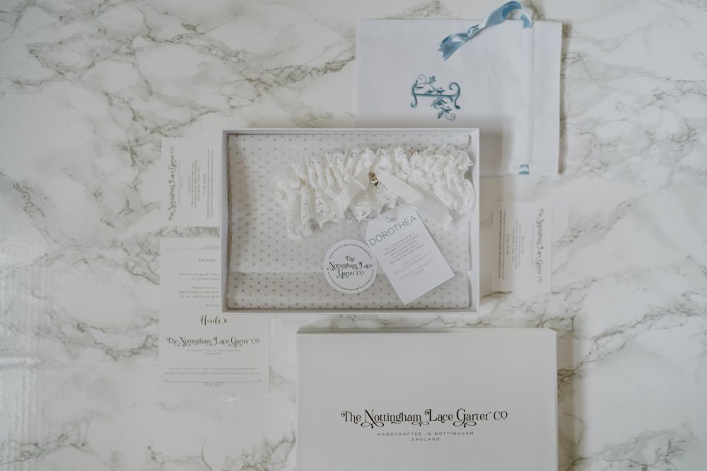 Dorethea Lace Garter Packaging