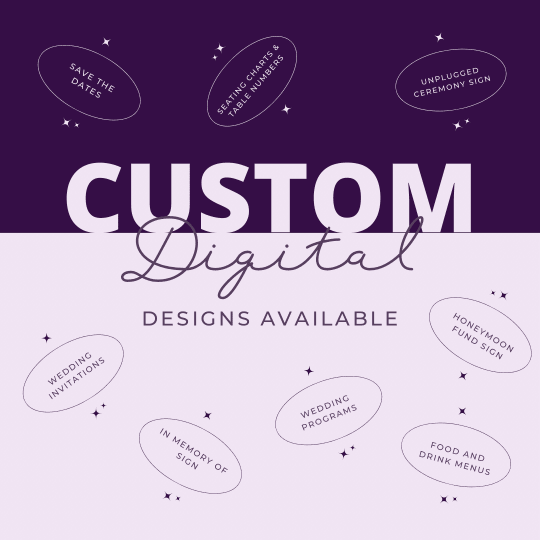 Digital wedding stationery