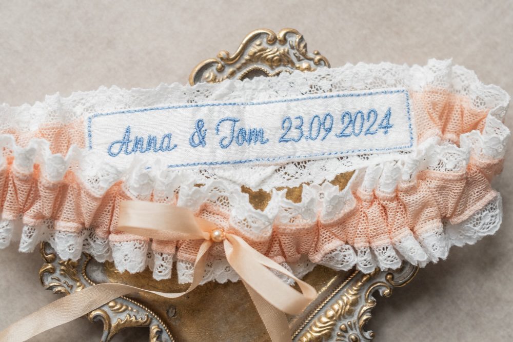 Personalised Nottingham Lace Garter