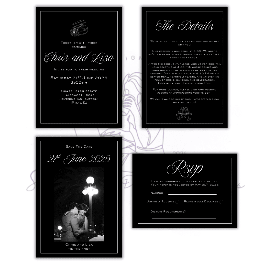 Digital wedding stationery