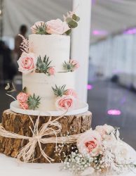 wedding cake at London Shenley Club