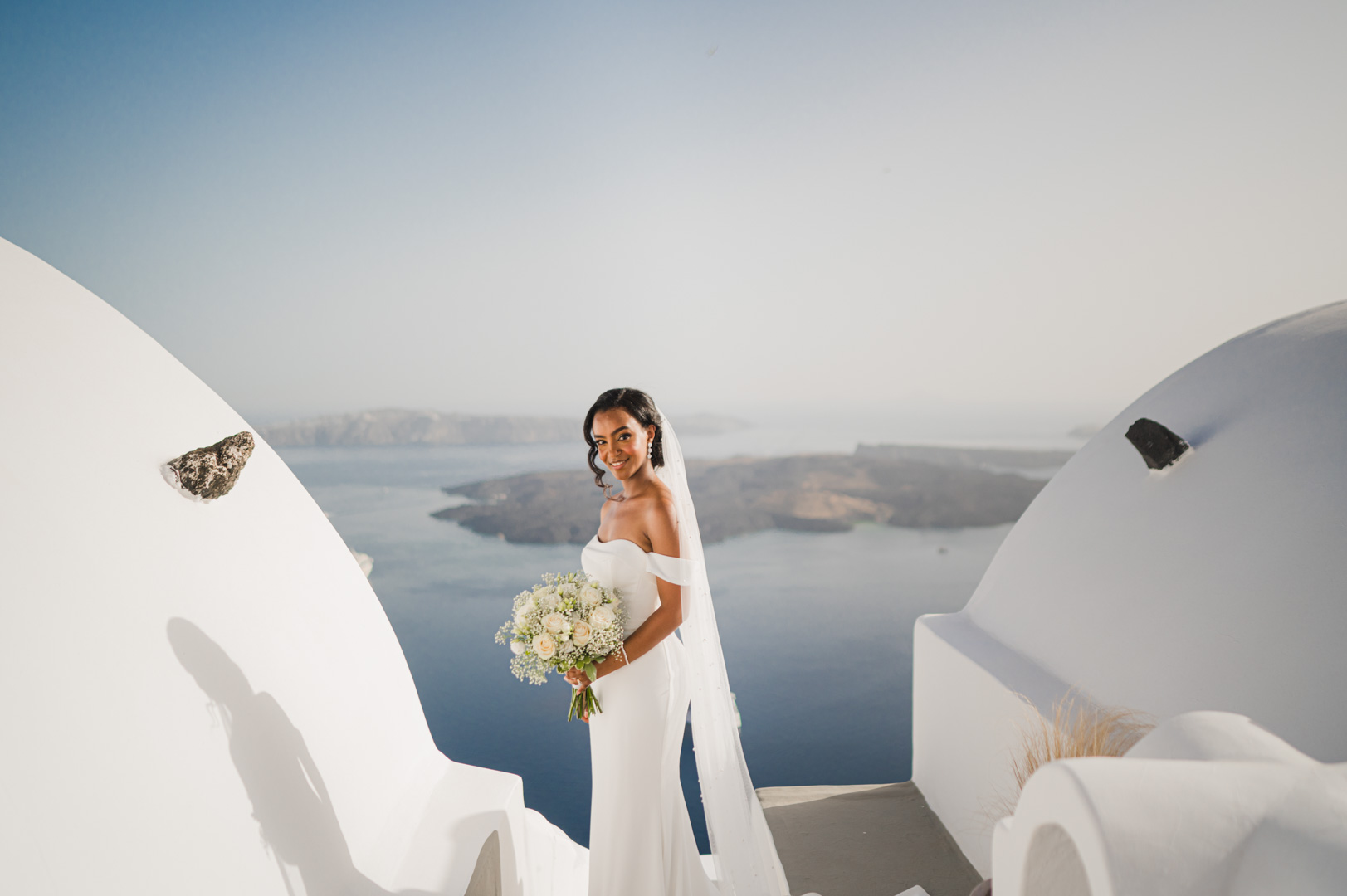 Santorini bride
