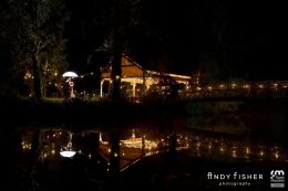 wedding venue at night