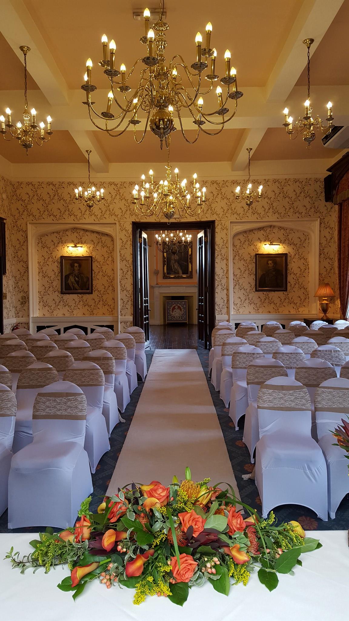 wedding aisle styling