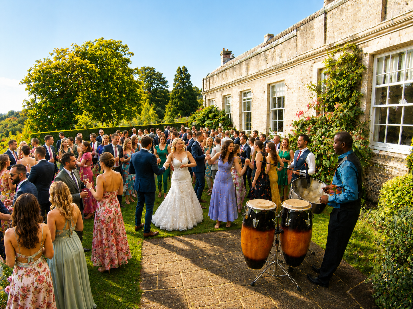 Steelasophical wedding steel band