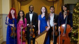 Four violinists, a kankles and a cellist.