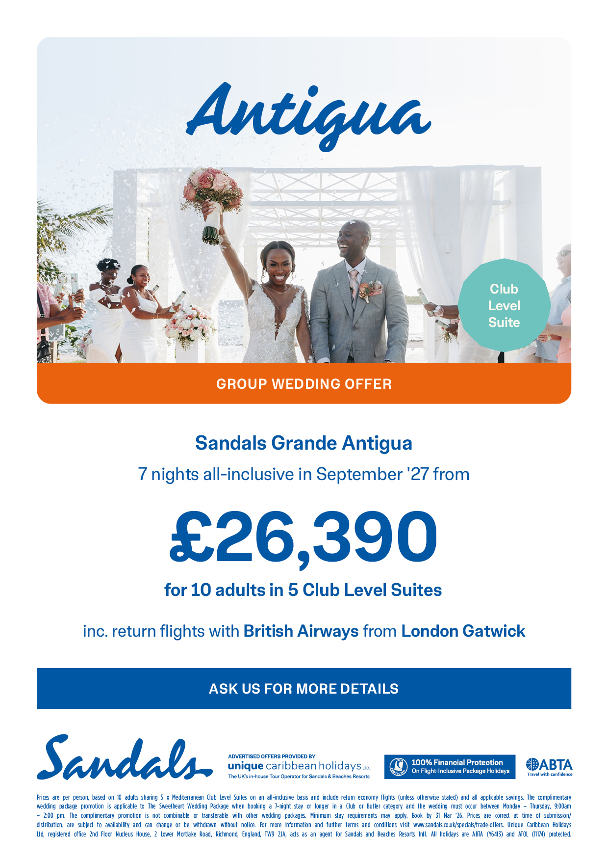 poster for destination weddings