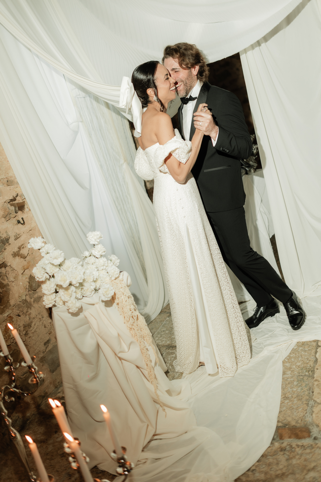 Luxury symbolic wedding ceremony in Sicily featuring elegant ceremony styling and destination wedding design.
