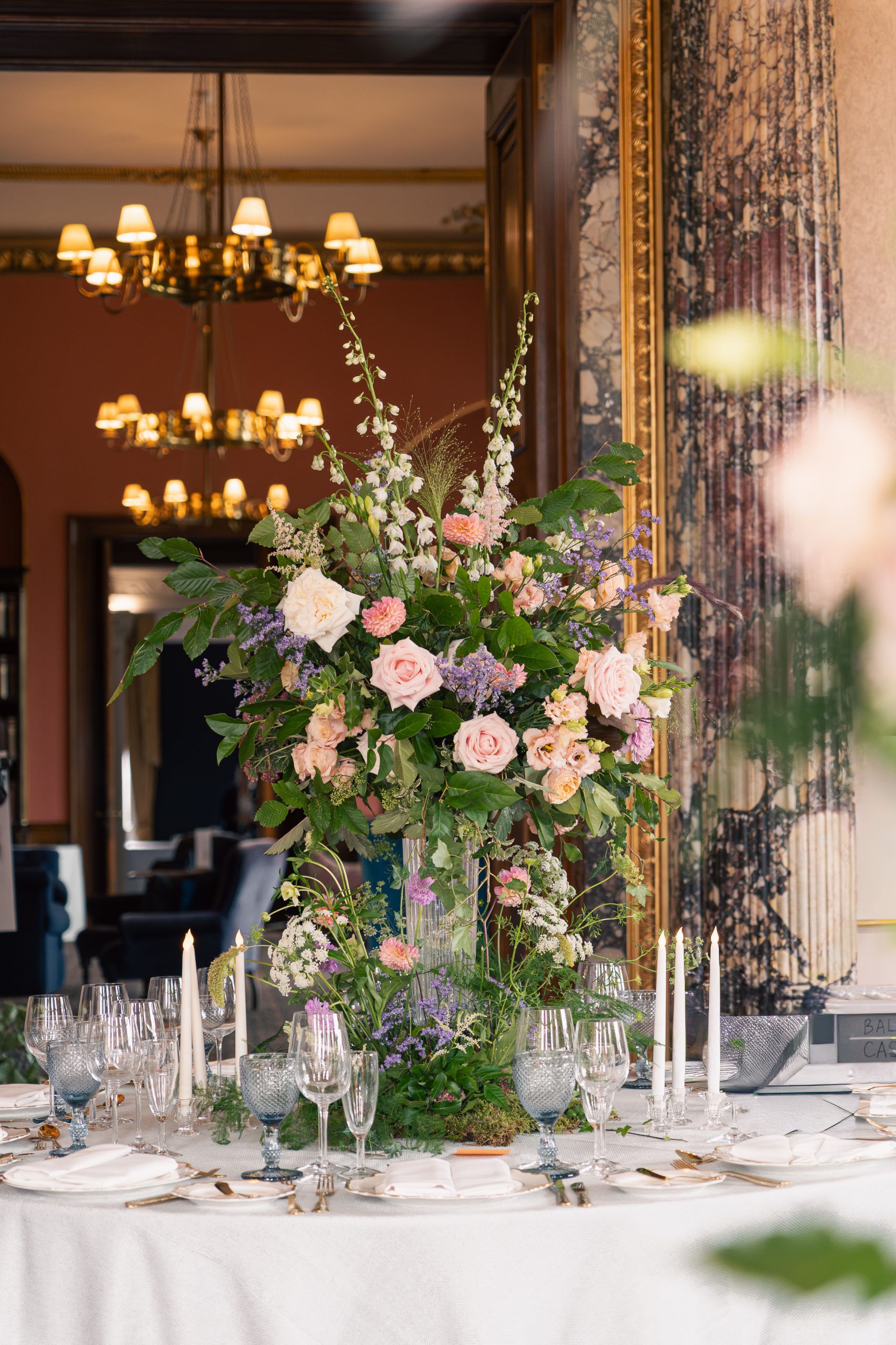 wedding floral display