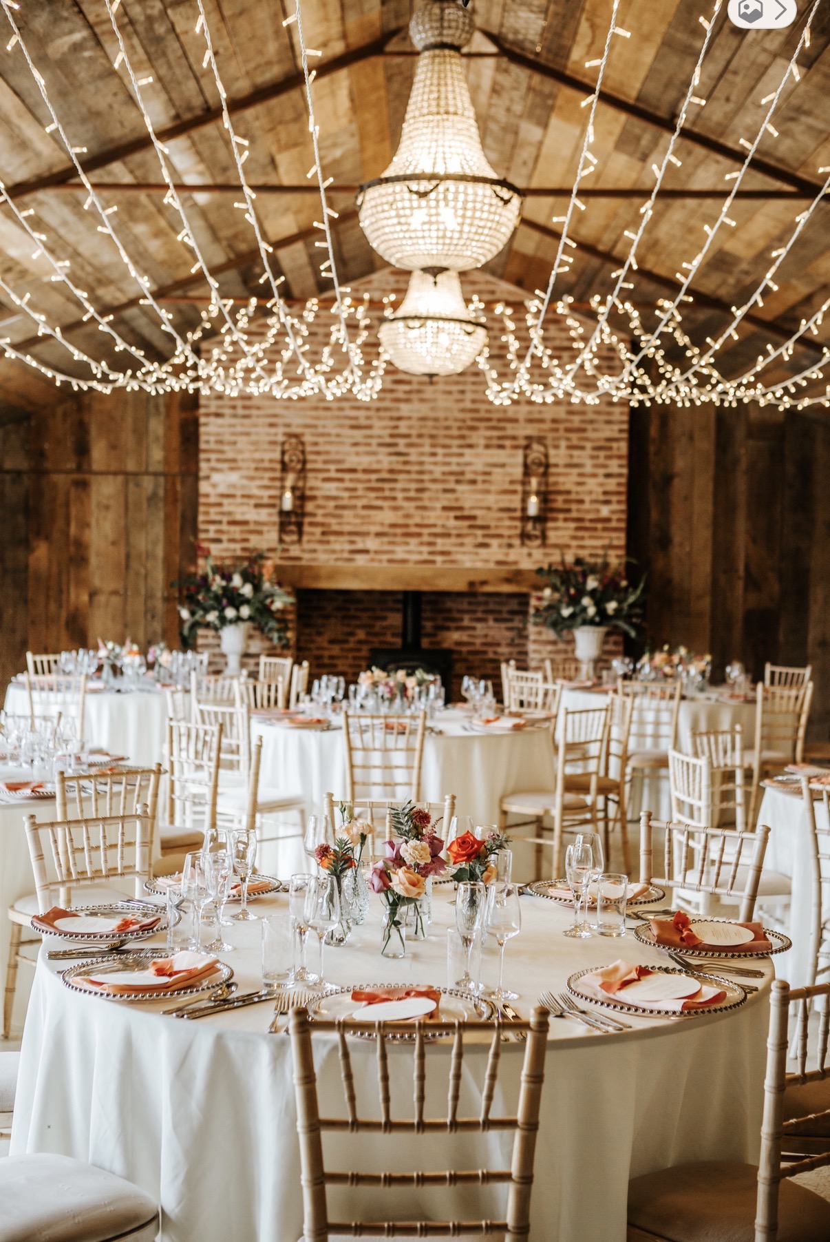 wedding reception set up