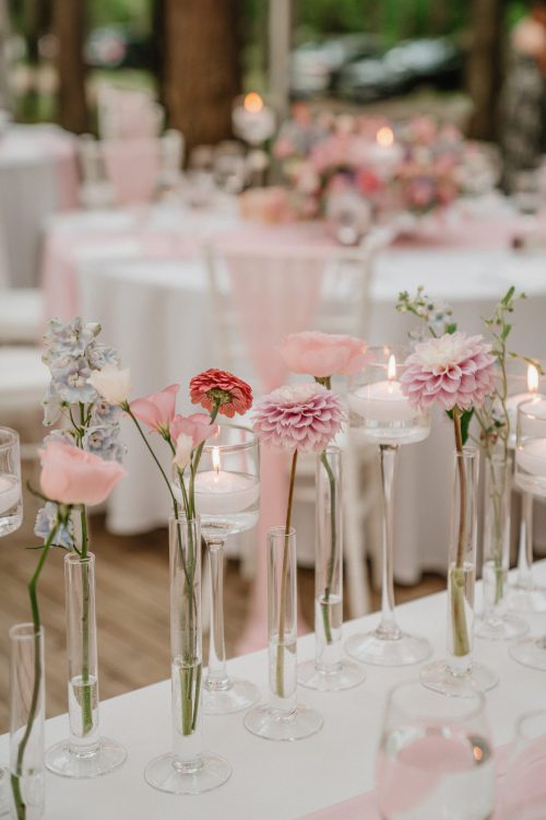 wedding table setup