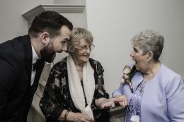 magician welcoming guests