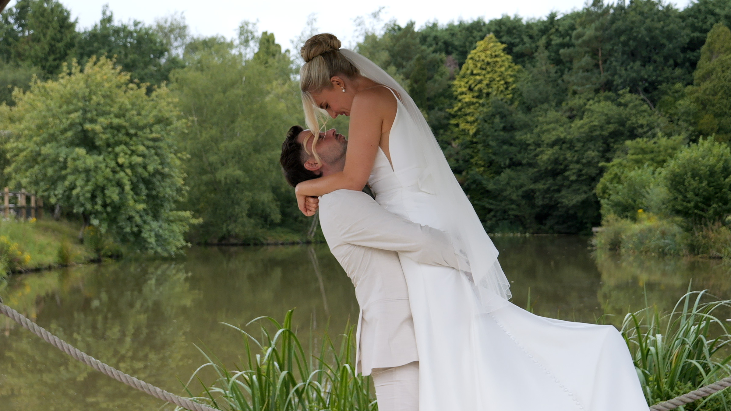bride and groom shot by Your Story Videography