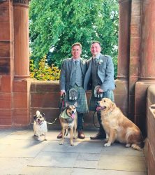 wedding with dogs